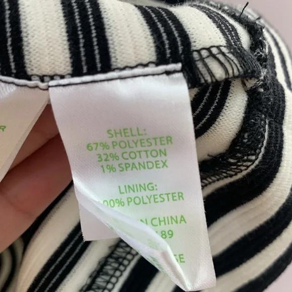 Lilly Pulitzer Alden Bell sleeve,, black and white striped dress size medium - Picture 5 of 8